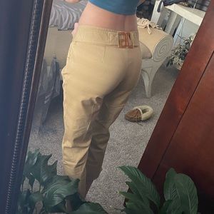 Dolce & Gabbana low rise three quarter khakis